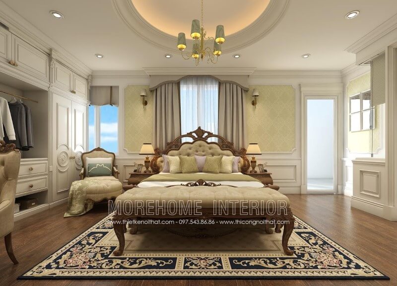 Giường ngủ gỗ óc chó Giường ngủ gỗ óc chó