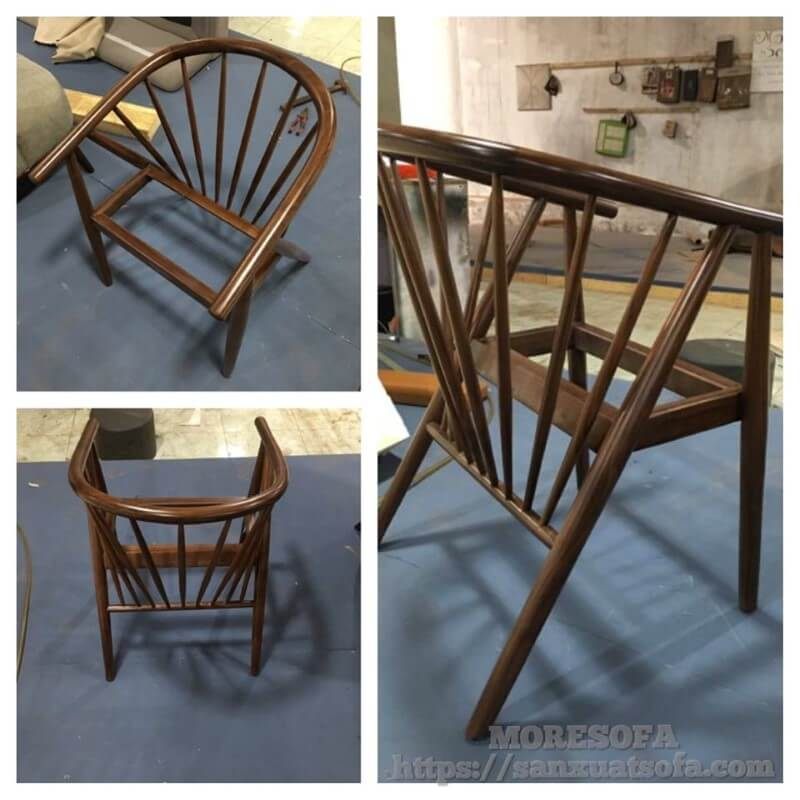 Mang lại cảm giác thoái mái khi ngồi ăn, đó chính là ghế ăn gỗ óc chó Morehome