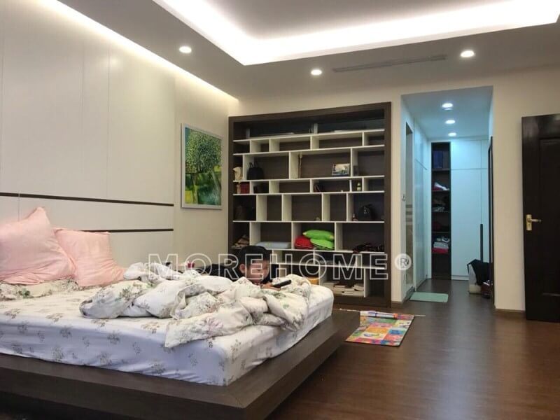 Hình ảnh sản phẩm thi công hoàn thiện nội thất phòng ngủ master bố mẹ phong cách hiện đại tại căn hộ chung cư Imperia Garden Nguyễn Huy Tưởng Thanh Xuân Hà Nội